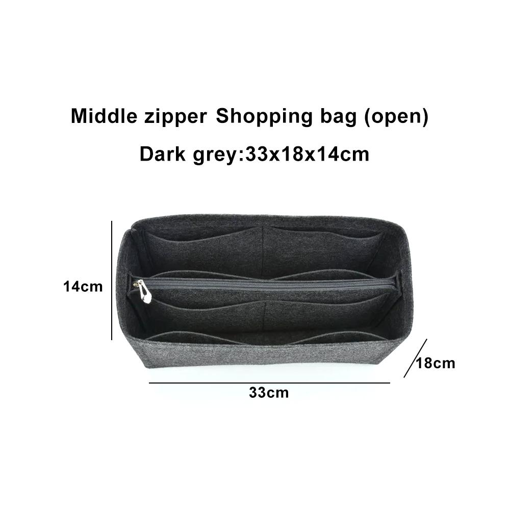 Large Ultra-light Travel Tote Bags Organizer Makeup Storage Bag Felt Insert Bag Organizer Custom Size Insert Bags for Phone Case