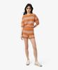 LACOSTE Women'S Bold Stripe Shorts Gf9891-56G 4Im