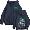 Anime My Hero Academia Midoriya Izuku Deku Zipper Hoodies Men's Clothing Fashion Long Sleeves Zip Up Hooded Sweatshirts Jackets