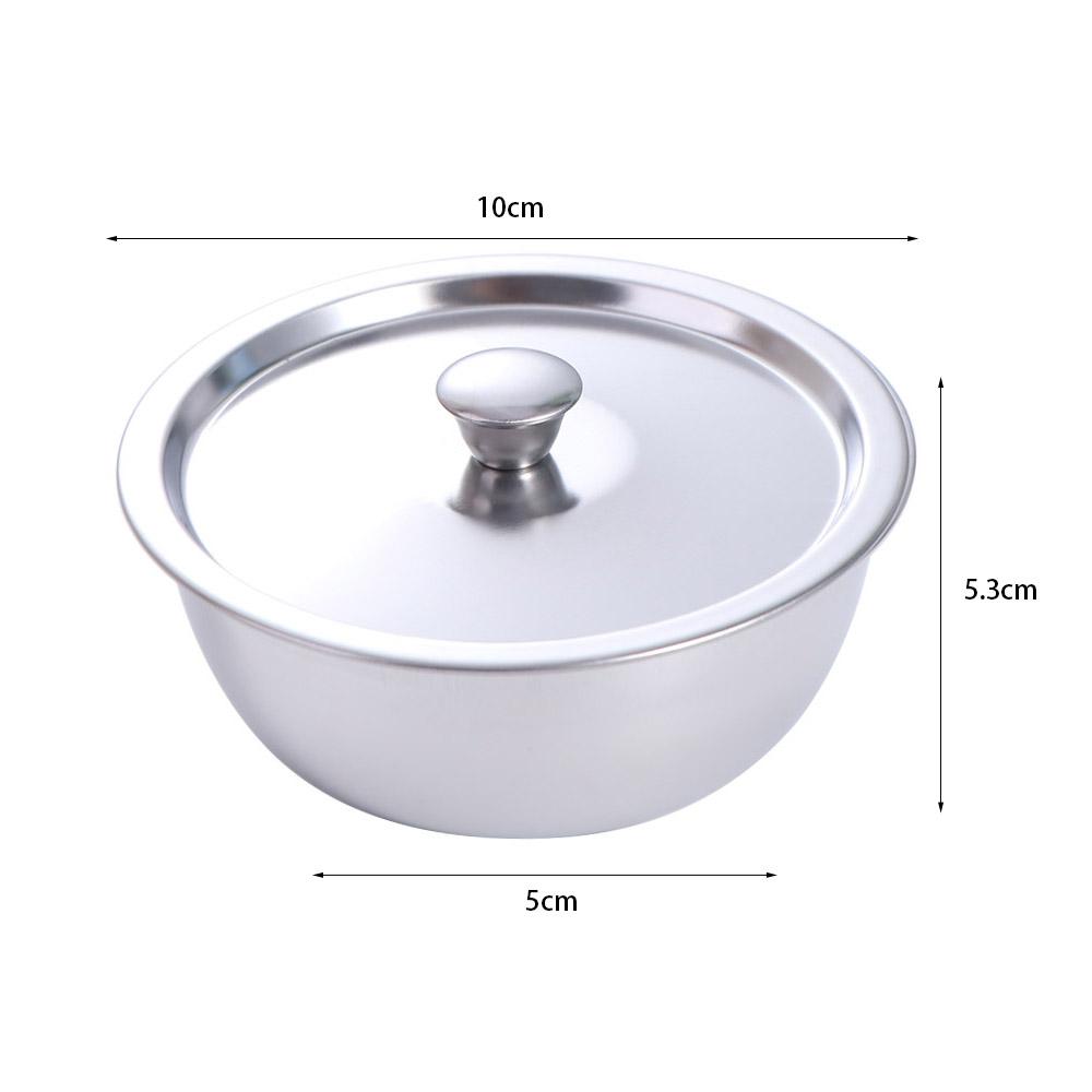 10cm Eintopfschale 304 Edelstahl Suppentasse Lebensmittelbehälter Gedämpfte Eierschale Ramen