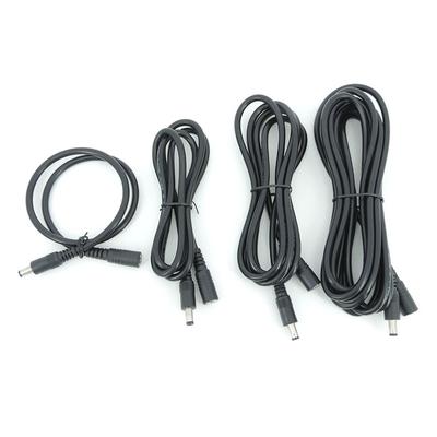 Cabo de extensão de plugue fêmea para macho DC 0,5/1,5 m/2 m/3/5 m/10 m 2,1 mm x 5,5 mm para cabo adaptador de energia de 12 V, faixa de câmera CCTV