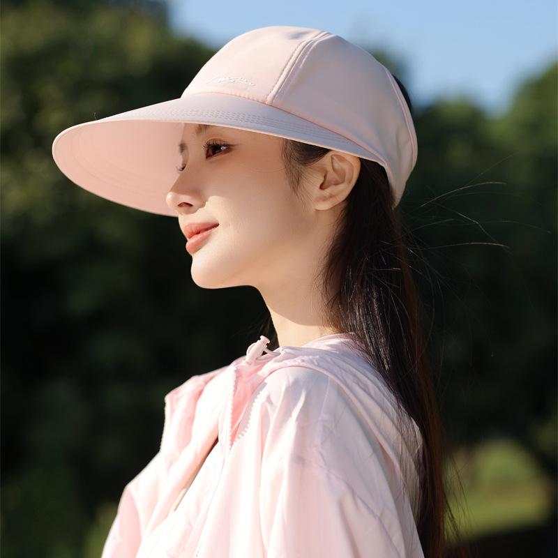 

Летняя шляпа женская для занятий спортом на открытом воздухе, солнцезащитная шляпа, простая дышащая шляпа с открытым верхом, регулируемая солнцезащитная шляпа Average size