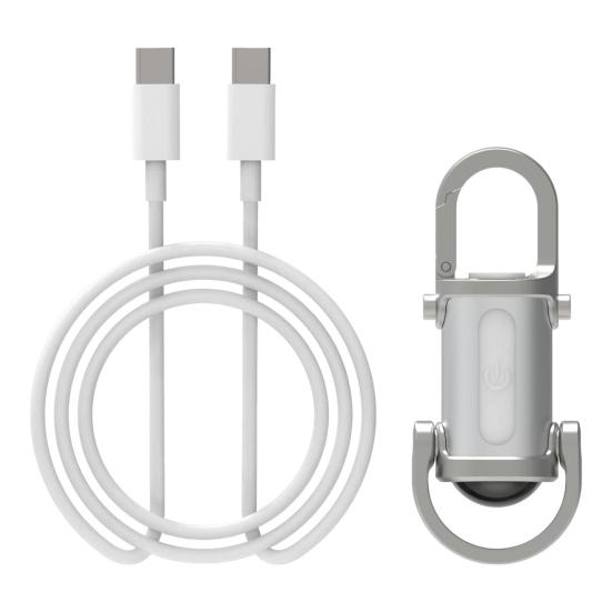 Rechargeable LED Flashlight High Brightness 3 Lighting Modes Waterproof Compact Portable Keychain Flashlight Mini Torch