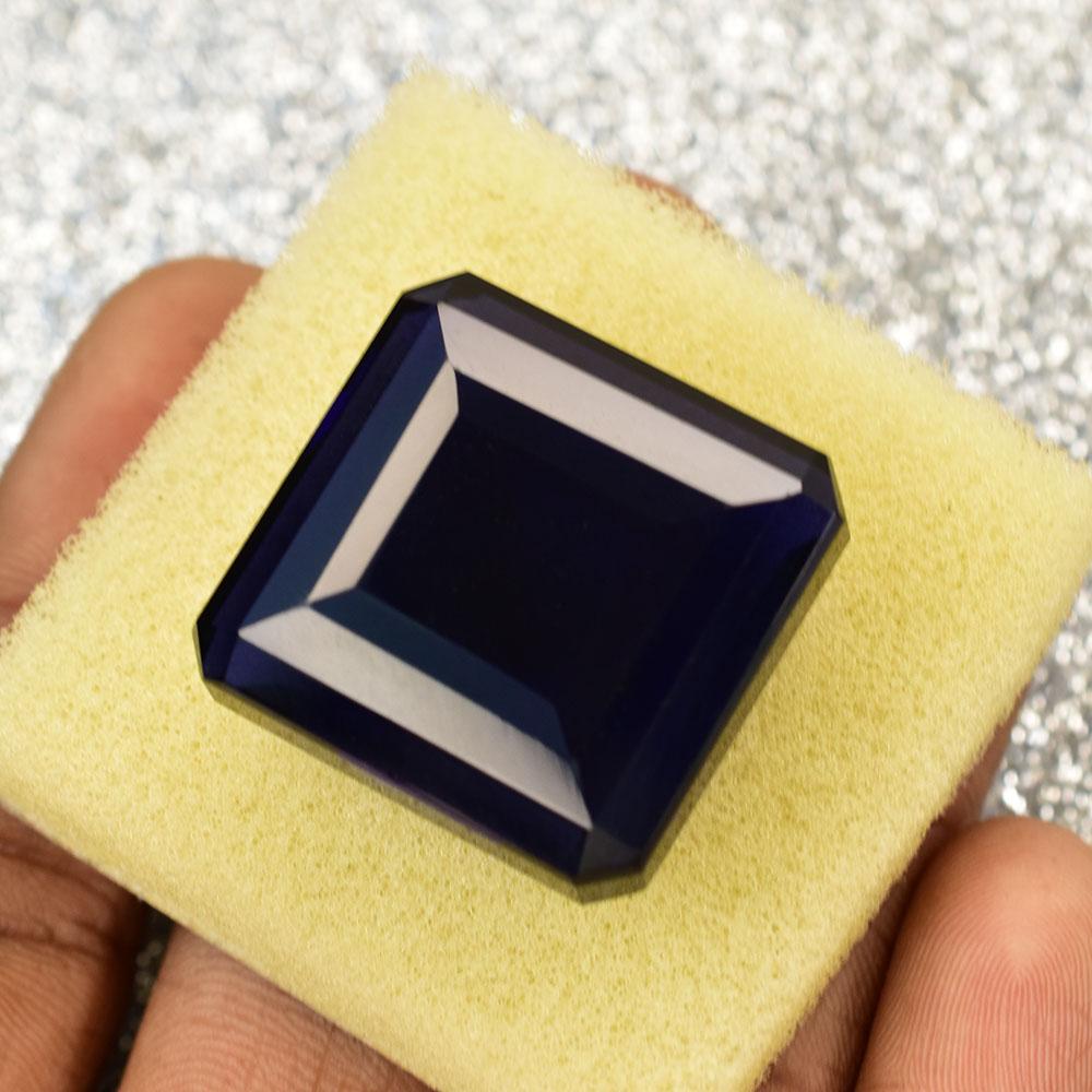 Natural Purple Amethyst Loose Gemstone 38.55 Ct Square Cut for Jewelry Making and Gem Collections