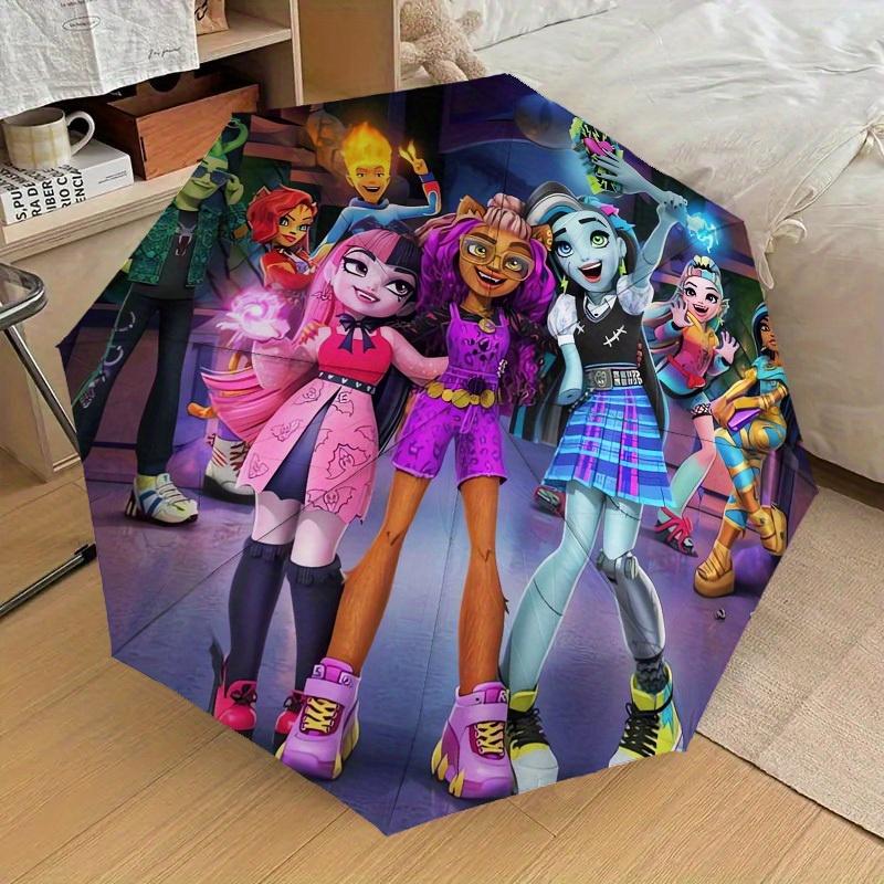 1pc Monster High, Halloween Themed High-quality Umbrella,Automatic Opening and Closing Umbrella,Multi-functional Umbrella G0811401