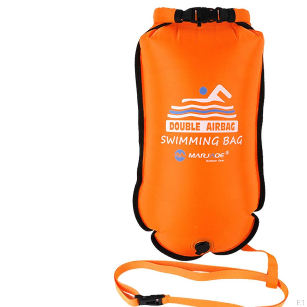 Swim Buoy Float and Drybag PVC Highly Visible for Canoes Boaters Kayaking