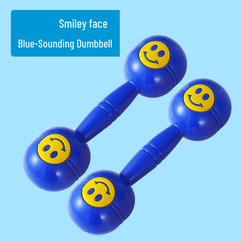 Children's Large Sounding Plastic Dumbbells for Dance and Exercise