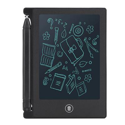 LCD 4,5 Zoll Ultradünnes Handschrift-Tablet Schreib-Zeichen-Notizblock für Kinder (Schwarz)