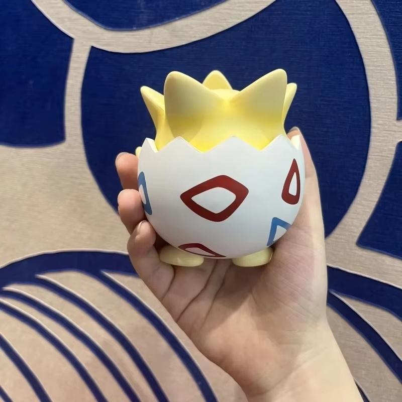 Kawaii Happy Togepi Anime Figure Cute Model Doll Car Desktop Ornament Collectible Toy Surprise Gift For Boys And Girls