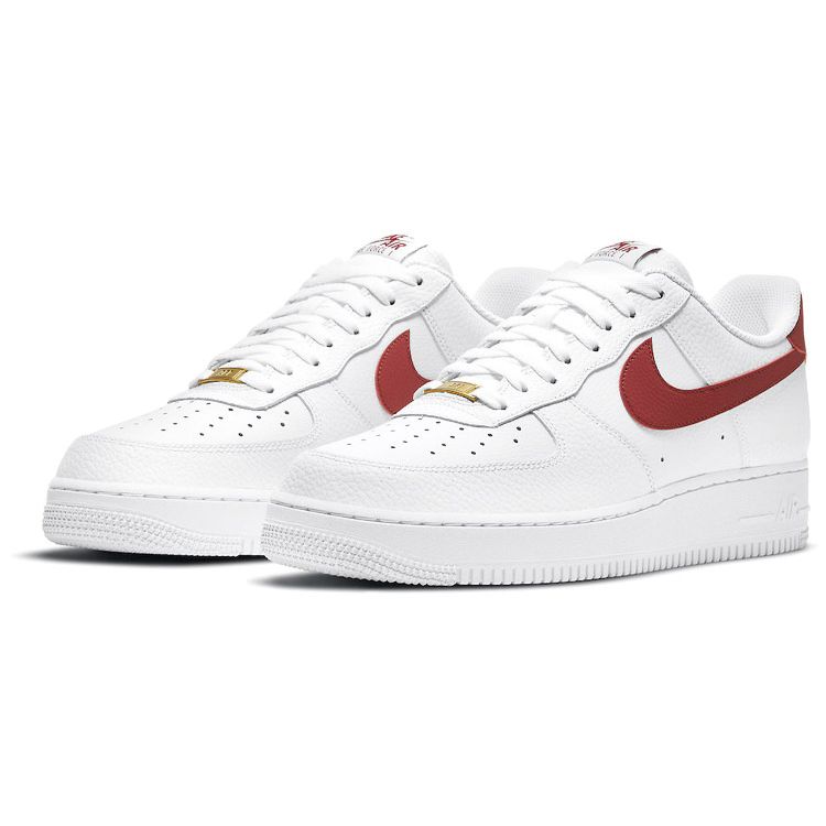 Nike Sneakers da uomo Air Force 1 Low Bianco Rosso Team CZ0326-100