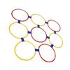 10PCS Kids Exercise Hoops Jumping Hopscotch Game Rings for Sensory Training Physical Fitness