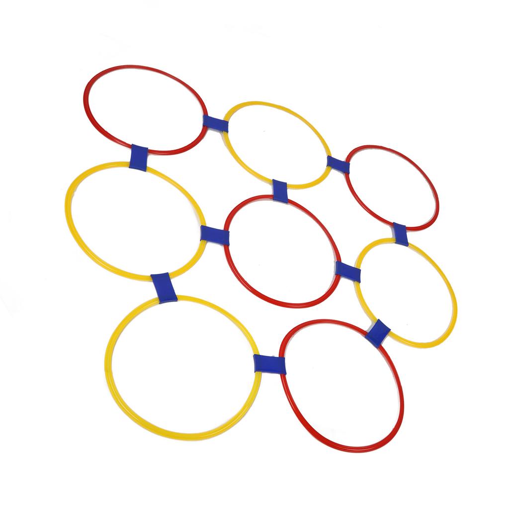 10PCS Kids Exercise Hoops Jumping Hopscotch Game Rings for Sensory Training Physical Fitness