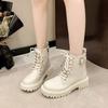 Martin Boots Women's British Casual Short Boots Children's 2025 Autumn New Sweet Cool Single Boots Platform Locomotive Boots
