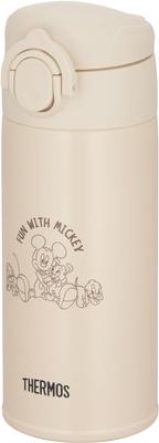Thermos Water Stainless Steel Bottle for Formula Disney BE Bottle, Preparation, 350ml, Mickey, Beige, JPA-350DS