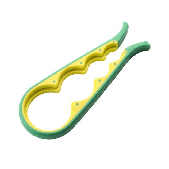 4-in-1 Jar Opener with Non-Slip Silicone Grip Multi-Function Bottle Can Lid Remover for Kitchen Ergonomic Rust-Proof Essential Tool for Arthritis