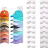 Hat Organizer for Baseball Caps Hat Rack for Wall with Strong Adhesive Hat Hanger Holder Display for Door Closet Cap Organizer Cap Organizer Storage