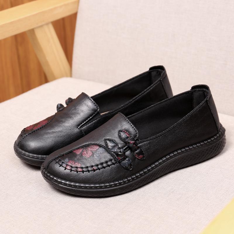 

Старая Пекинская тканевая обувь женская новая пожилая обувь женская мягкая подошва удобная нескользящая водонепроницаемая повседневная универсальная для среднего и пожилого возраста 40