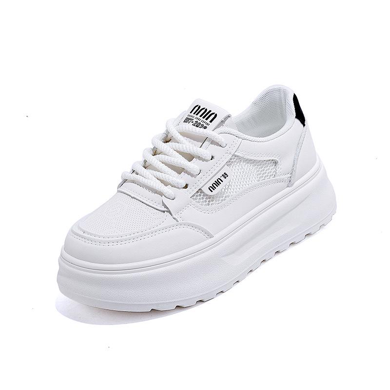 Sommer 2025 Weiße Plateau-Sneakers - Koreanische Version für Studentinnen