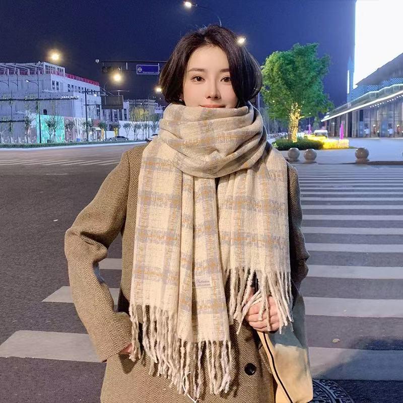 Women's European and American Style Long Fringe Mohair Scarf - Warm Autumn/Winter Shawl & Neck Warmer