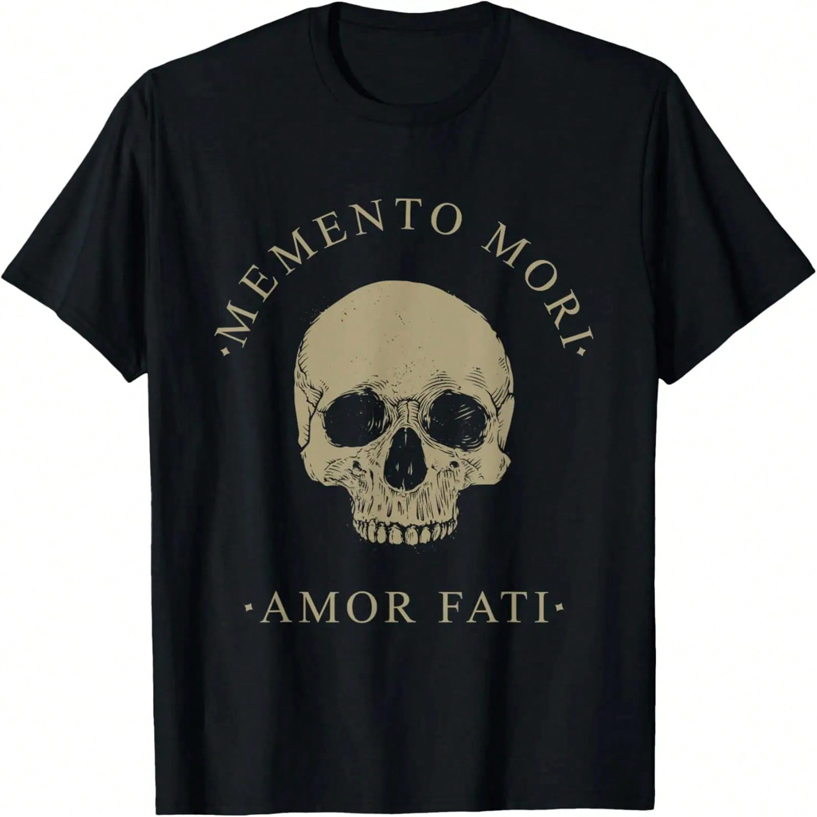 Философия стоицизма Memento Mori Amor Fati Череп Цитата стоицизма Футболка S разноцветный