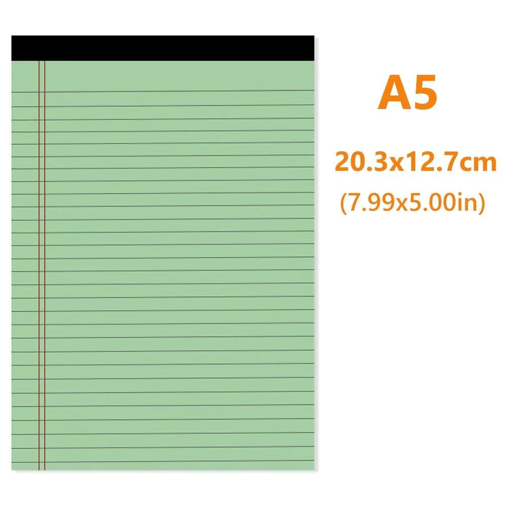 New Durable Portable High Quality Thicken A5/A4 Notebook 50Sheets Tearable Legal Pad Memo Pad School Office
