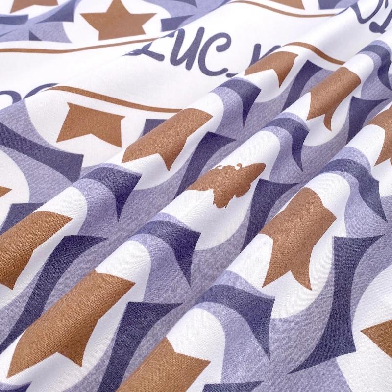 Geometric Patterns Bed Sheet Set 3Pcs Household Bedspread Pillowcases Fashion Skin-friendly Comfortable Breathable Bedding Set