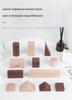 Large Raw Wood Building Blocks for Early Education and Cognitive Development - Red Sandalwood & Beech - Ideal for Kindergarten