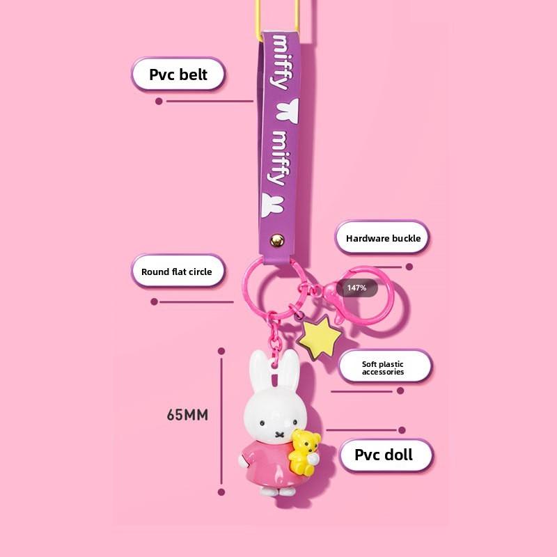 Cute Keychain Cartoon Resin Pendant Children Gifts Accessory Backpack