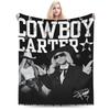 Super Soft Beyonce Cowboy Carter 2025 Tour Throw Blanket Premium Fleece Flannel Bed Blanket Cozy Plush Bedspread All Season Use