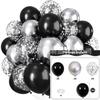 Set di 35 Palloncini Colorati con Paillettes da 12 Pollici per Decorazioni di Feste di Compleanno