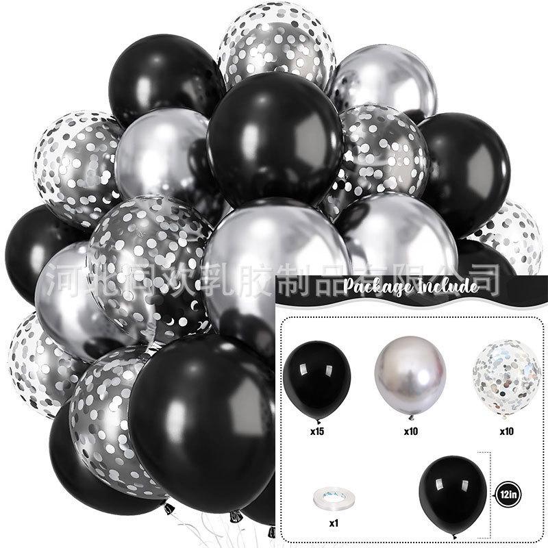 Set di 35 Palloncini Colorati con Paillettes da 12 Pollici per Decorazioni di Feste di Compleanno