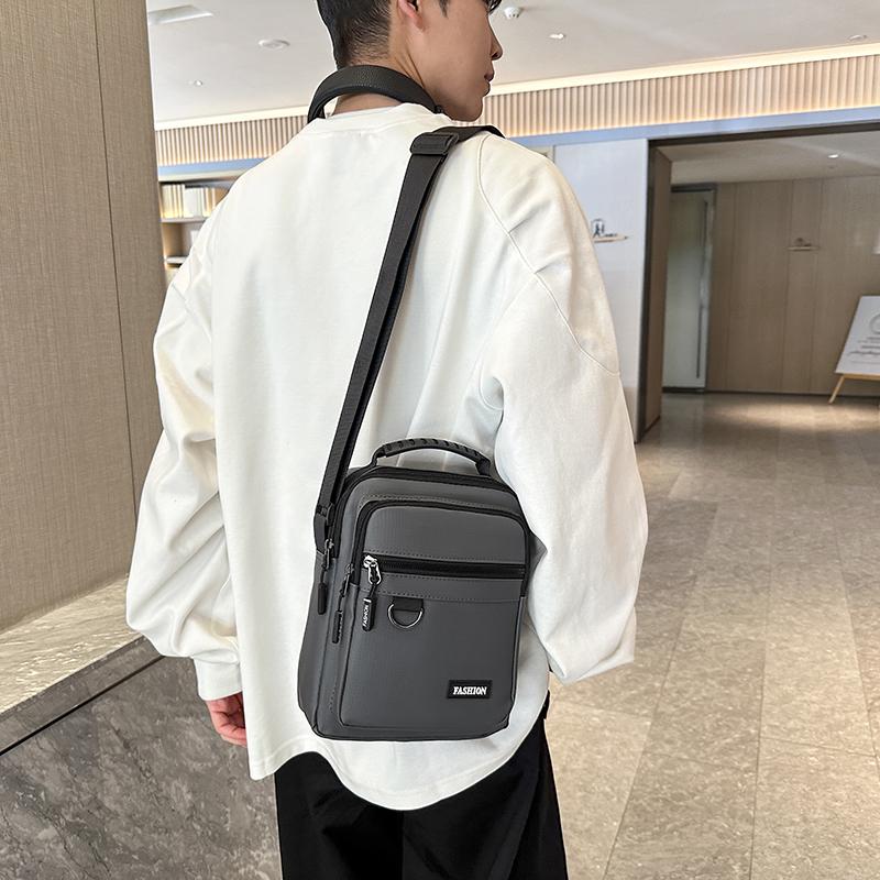 Pánska crossbody taška s veľkou kapacitou - Módna taška cez rameno s viacerými vreckami pre prácu a každodenné použitie