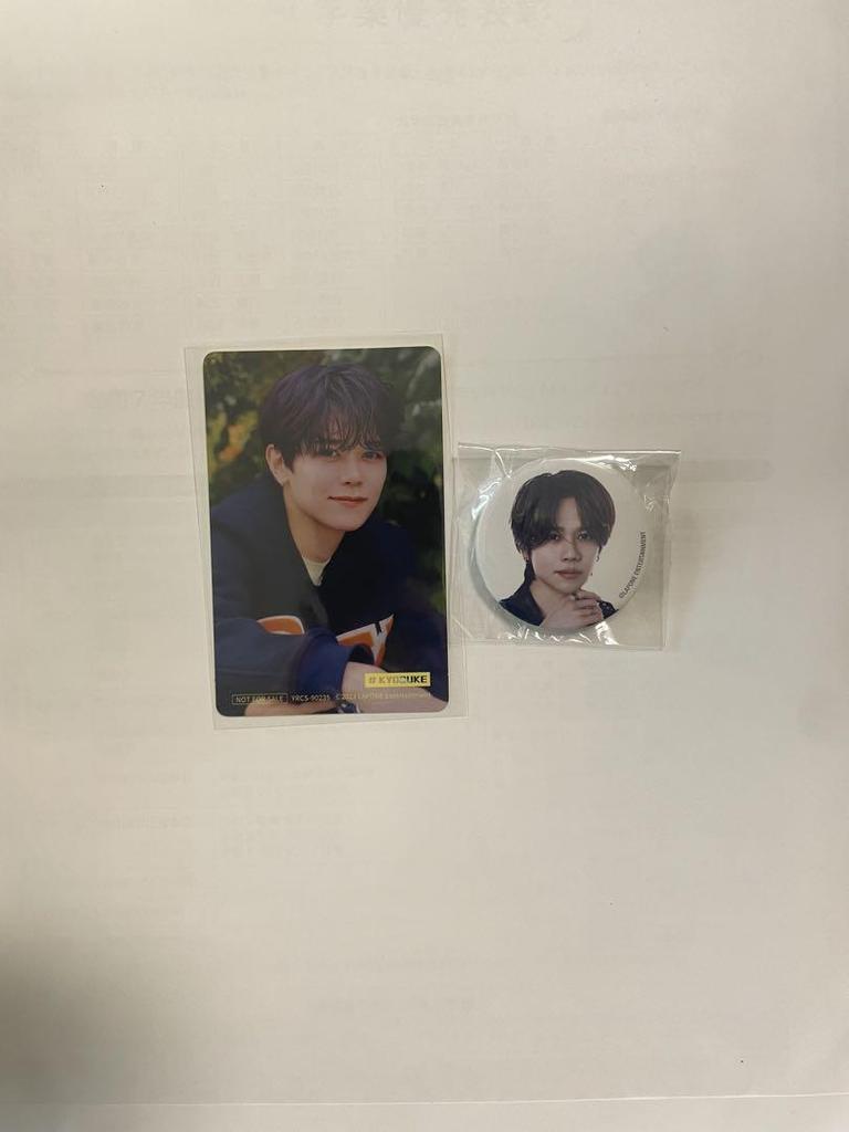 [USED] INI Kyosuke Fujimaki Past Trading Cards Can Badge