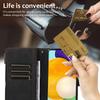 For Samsung Galaxy A23 4G/A23 5G (Global Version) Zipper Pocket Phone Case Imprinted Leather Wallet Stand Cover with 9 Card Slots