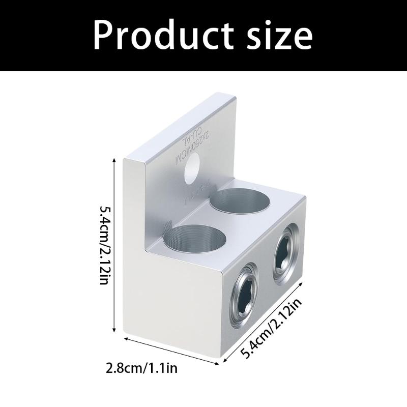Heavy Type Aluminum Grounding Lugs Double Port Anti Corrosion Terminals Connectors Easyly Installation