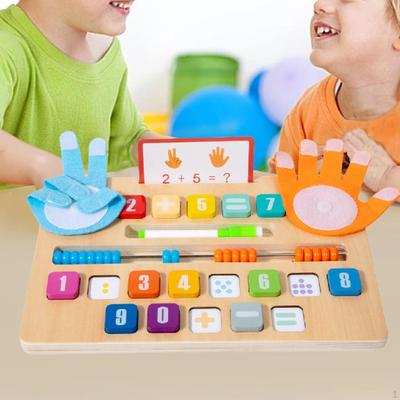 Pädagogisches Lernspielzeug Zahlenspiel Mathematikspiele Homeschooling-Materialien Früh für Jungen Mädchen