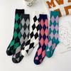 Calcetines Largos Medias para Mujer Algodón Orgánico Diamante Cálido Hasta el Muslo Damas Niñas Moda Callejera Joven Casual Calcetines hasta la Rodilla Harajuku