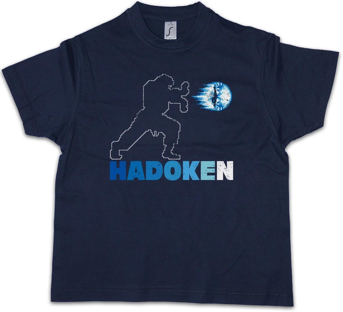 HADOKEN II Kids Boys T-Shirt Street Champion Game Fighter Special Ryu Ken Super 150