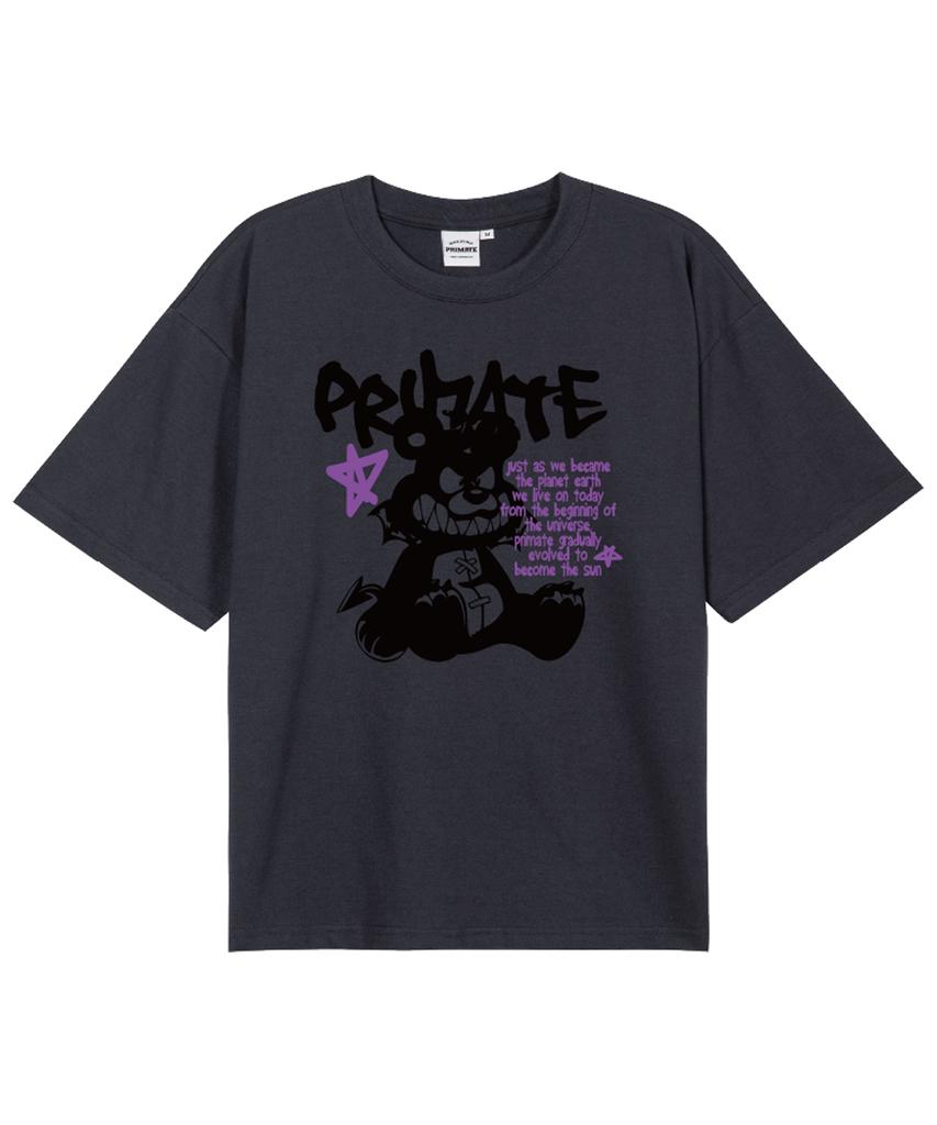 PRIMATE Bad Baer Oversized Short Sleeve T-Shirt 5 Colors (Type A)