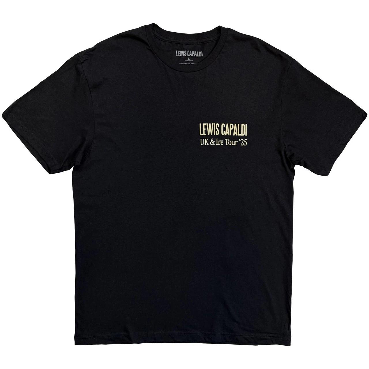 Lewis Capaldi Flowers UK Tour  25 Official T-Shirt Mens 2XL
