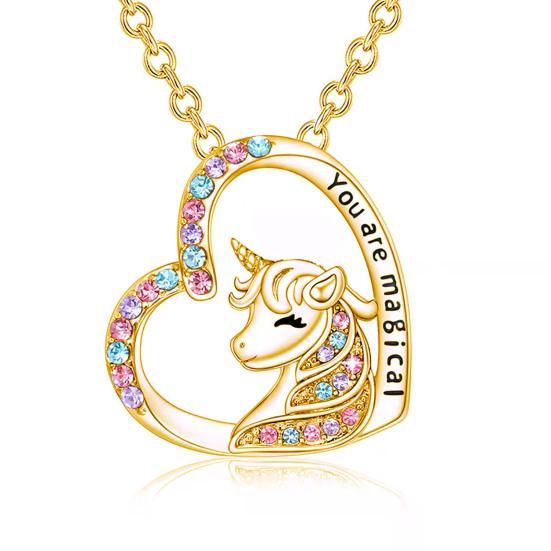 Kids Necklace Heart-shaped Personality Neck Decoration