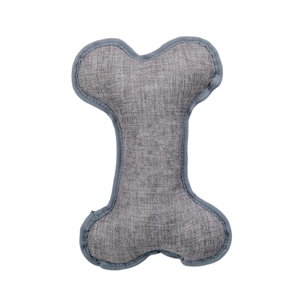 Manufacturer Custom Logo Bone Design Dog Chew Toy (Gray,26*17 cm)