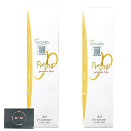 Apagard Premio 53g X 2 Bottles (Bulk Purchase with Sangi Bonus) Whitening Toothpaste and Original Pocket Tissue