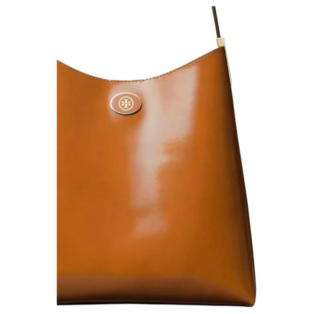 Tory Burch Robinson Gold Buckle Suede Texture Shoulder Bag Women Shoulder Bag Deep-Rust 179271-223