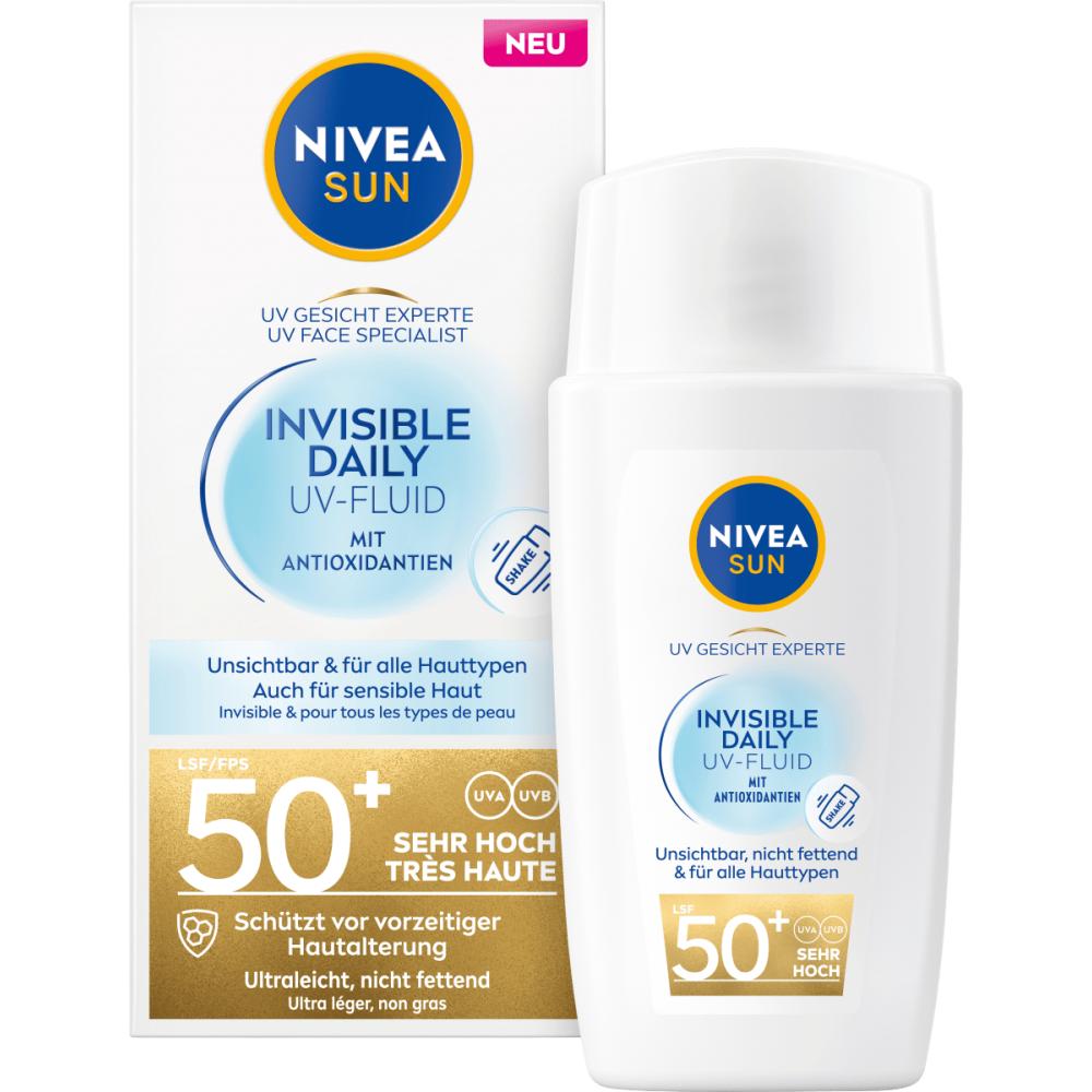 NIVEA Face Sun Fluid Invisible Daily LSF 50+, 40ml
