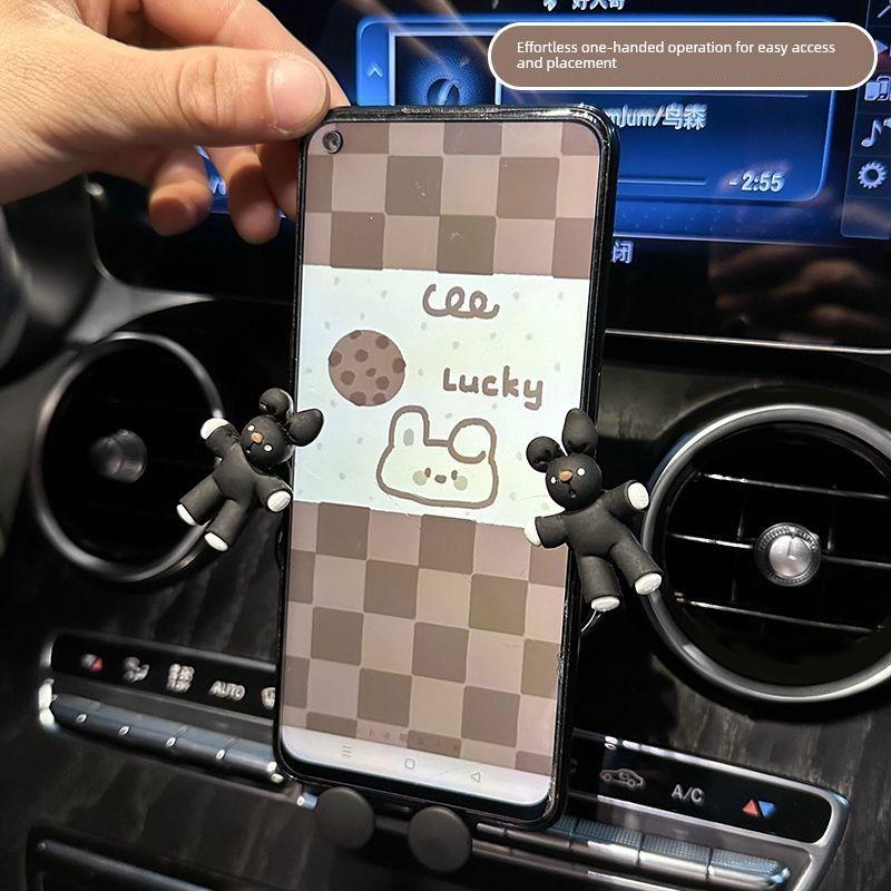 Cute Car Phone Holder for Navigation, Dedicated Car Mount, Female Air Vent Phone Holder
