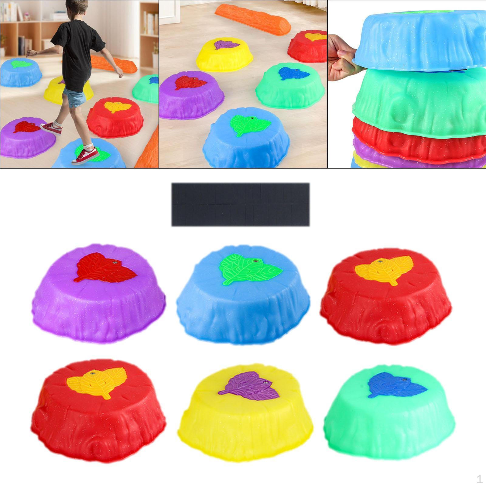 

Светодиодные балансировочные камни для бега Block Gross Motor River Indoor Outdoor Playing