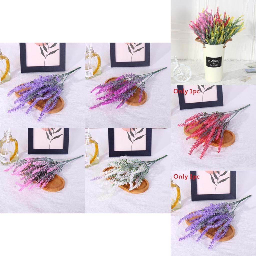 Faux Lavender Silk Flocked Stems For Outdoor Photography And Events