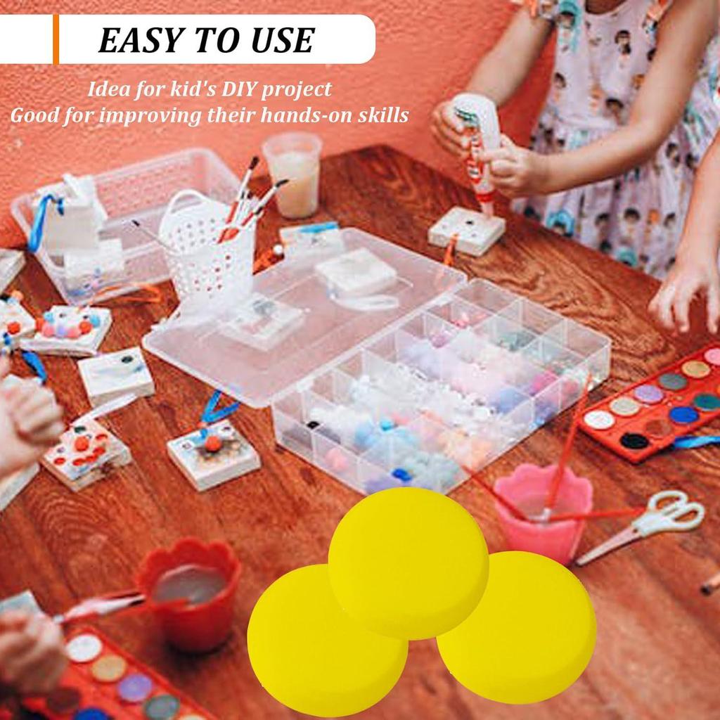 Super Absorbent Round Sponge Brush for DIY Gouache & Watercolor Art