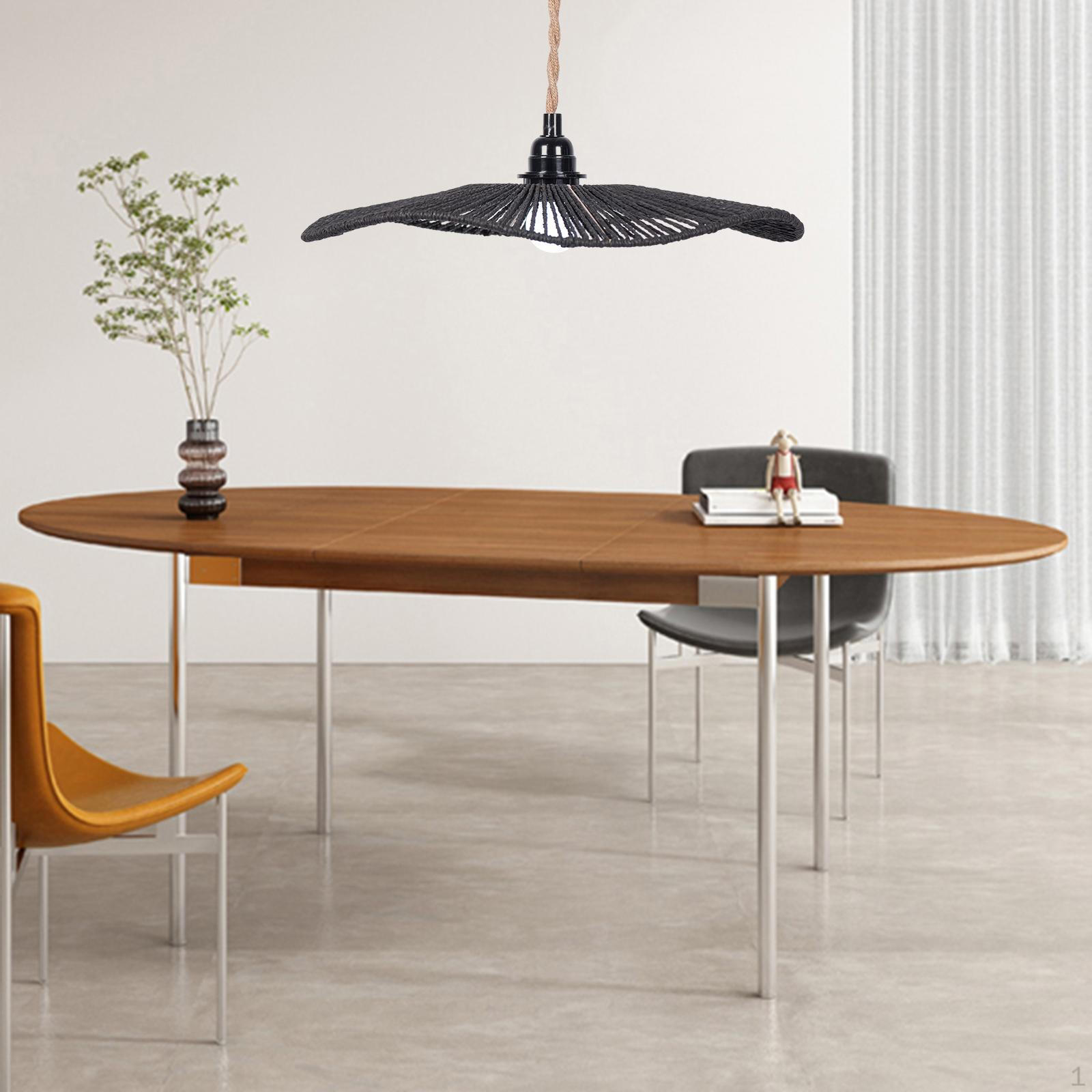 

Современный плетеный потолочный светильник для современного домашнего декора чёрный